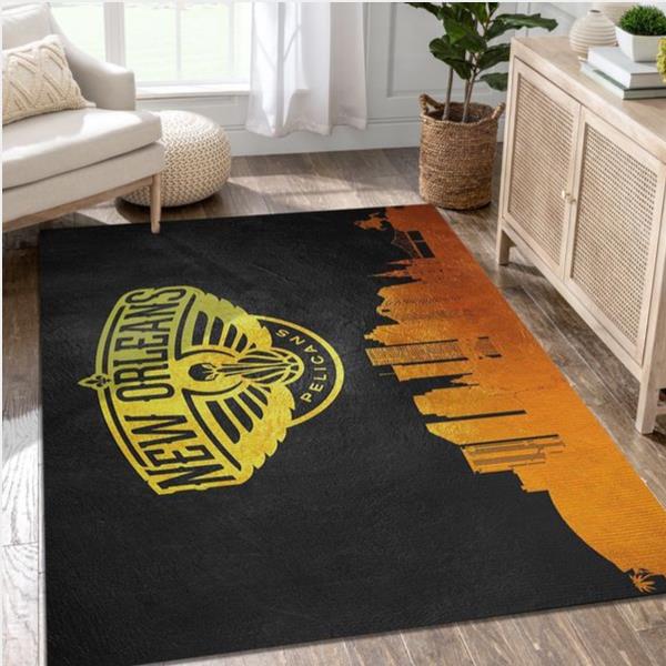 New Orleans Pelicans Area Rug For Christmas Bedroom Home Decor Floor Decor