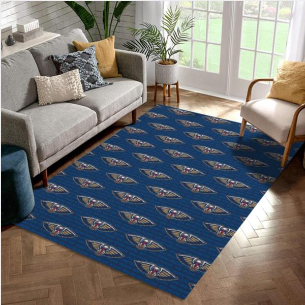 New Orleans Pelicans Patterns 1 Reangle Area Rug Bedroom Rug   Home Decor
