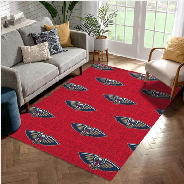 New Orleans Pelicans Patterns NBA Area Rug For Christmas Living Room Rug   Christmas Gift US Decor
