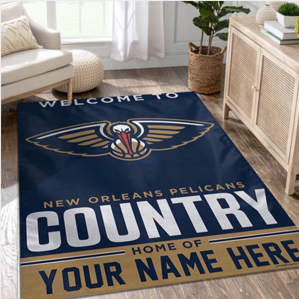 New Orleans Pelicans Personalized NBA Area Rug Living Room Rug