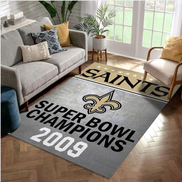 New Orleans Saints 2009 Nfl Rug Bedroom Rug Home Decor Floor Decor