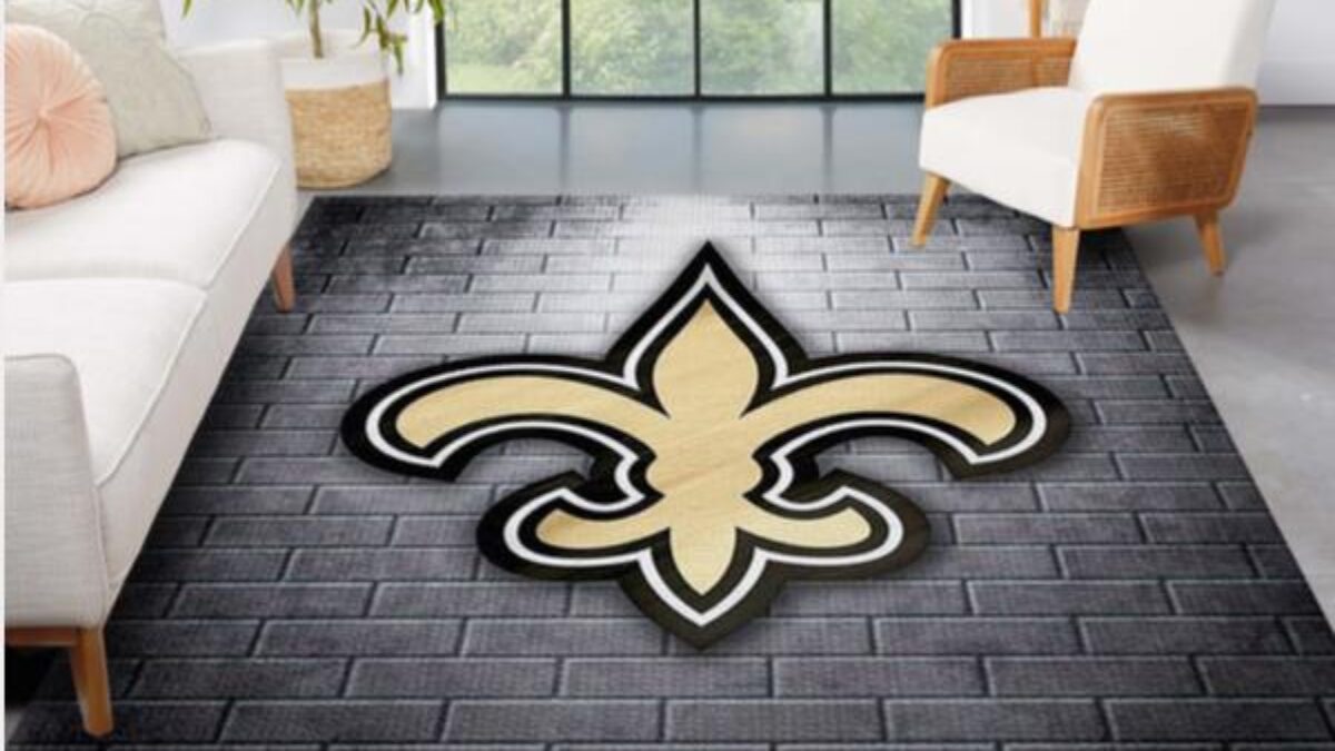 New Orleans Saints NFL Area Rug Bedroom Rug Family Gift US Decor - Peto Rugs