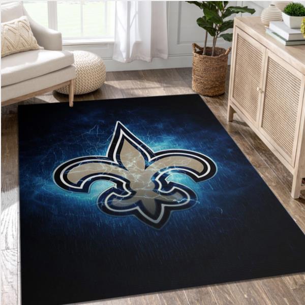 New Orleans Saints NFL Area Rug For Christmas Living Room Rug Christmas Gift US Decor