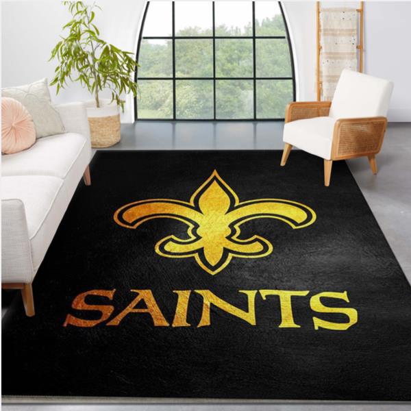 New Orleans Saints NFL Area Rug Living Room Rug Family Gift US Decor