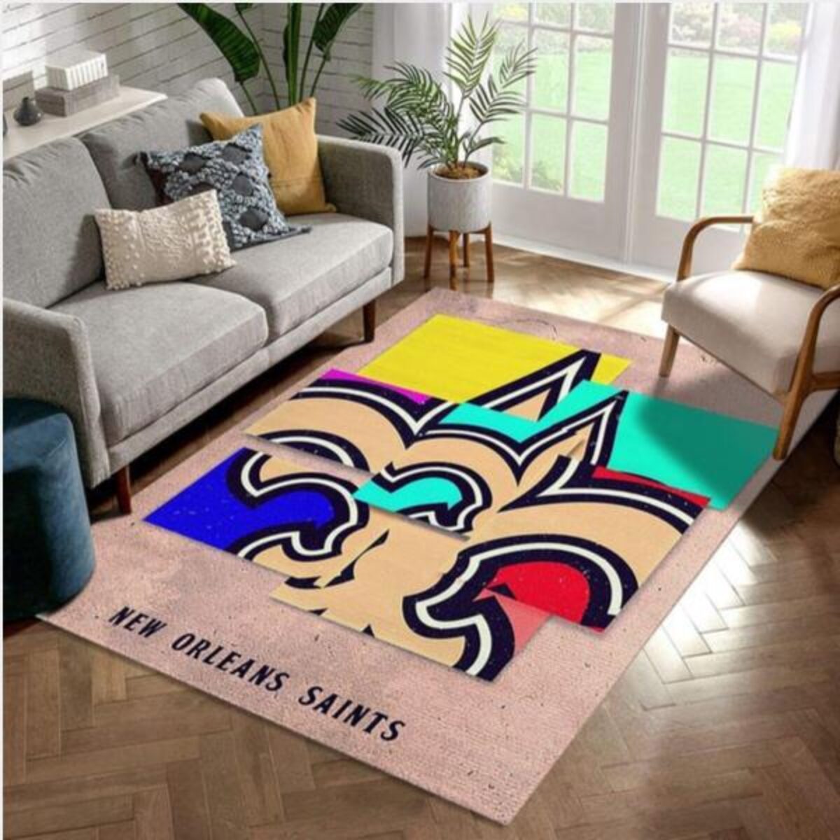 New Orleans Saints NFL Rug Bedroom Rug US Gift Decor - Peto Rugs