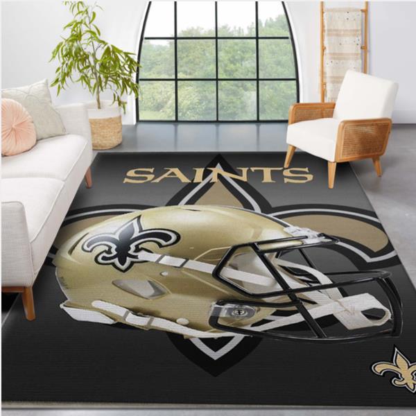 New Orleans Saints NFL Team Logo Area Rugs Living Room Carpet Floor Decor The US Decor