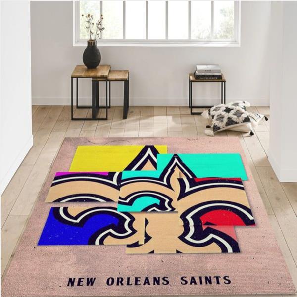 New Orleans Saints Nfl Rug Bedroom Rug Us Gift Decor