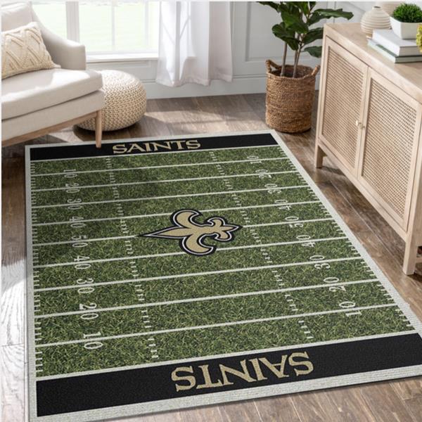 New Orleans Saints Rug Football Rug Floor Decor The US Decor
