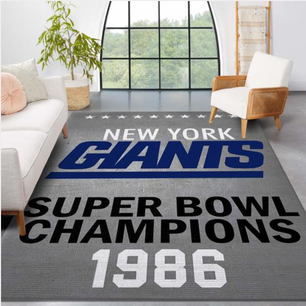 New York Giants 1986 NFL Area Rug Living Room Rug US Gift Decor