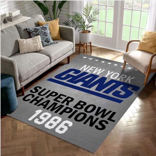 New York Giants 1986 Nfl Area Rug Living Room Rug US Gift Decor