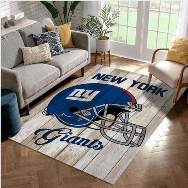 New York Giants Football Nfl Area Rug Living Room Rug US Gift Decor