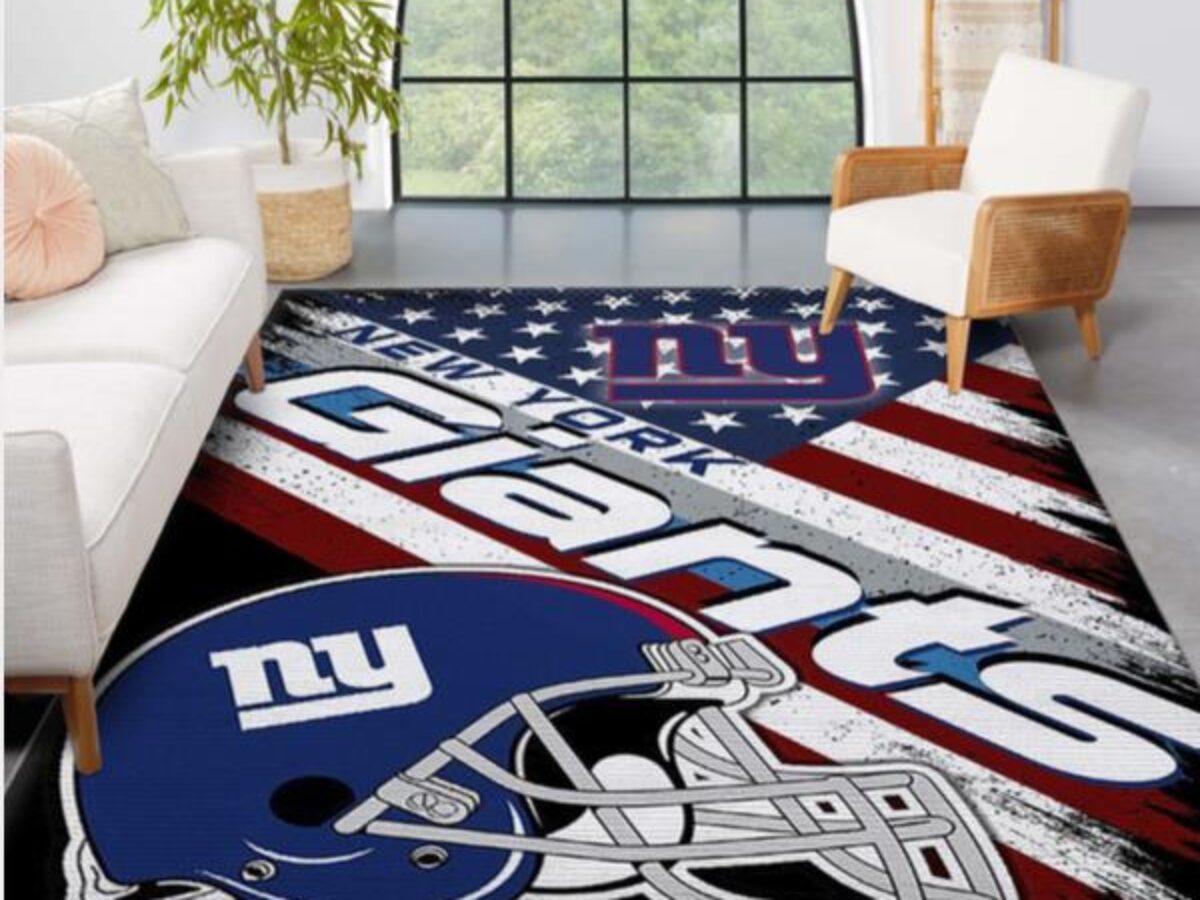 New York Giants NFL Team Logo American Style Nice Gift Home Decor Rectangle  Area Rug - Peto Rugs