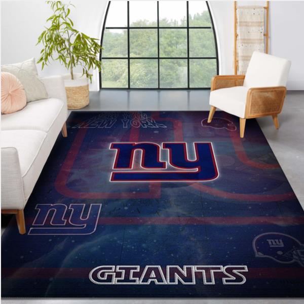 New York Giants Nfl Logo Area Rug For Gift Bedroom Rug Home US Decor