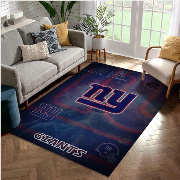 New York Giants Nfl Logo Area Rug For Gift Bedroom Rug Home Us Decor