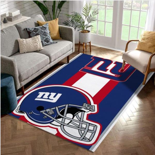 New York Giants Nfl Team Logo Helmet Nice Gift Home Decor Rectangle Area Rug