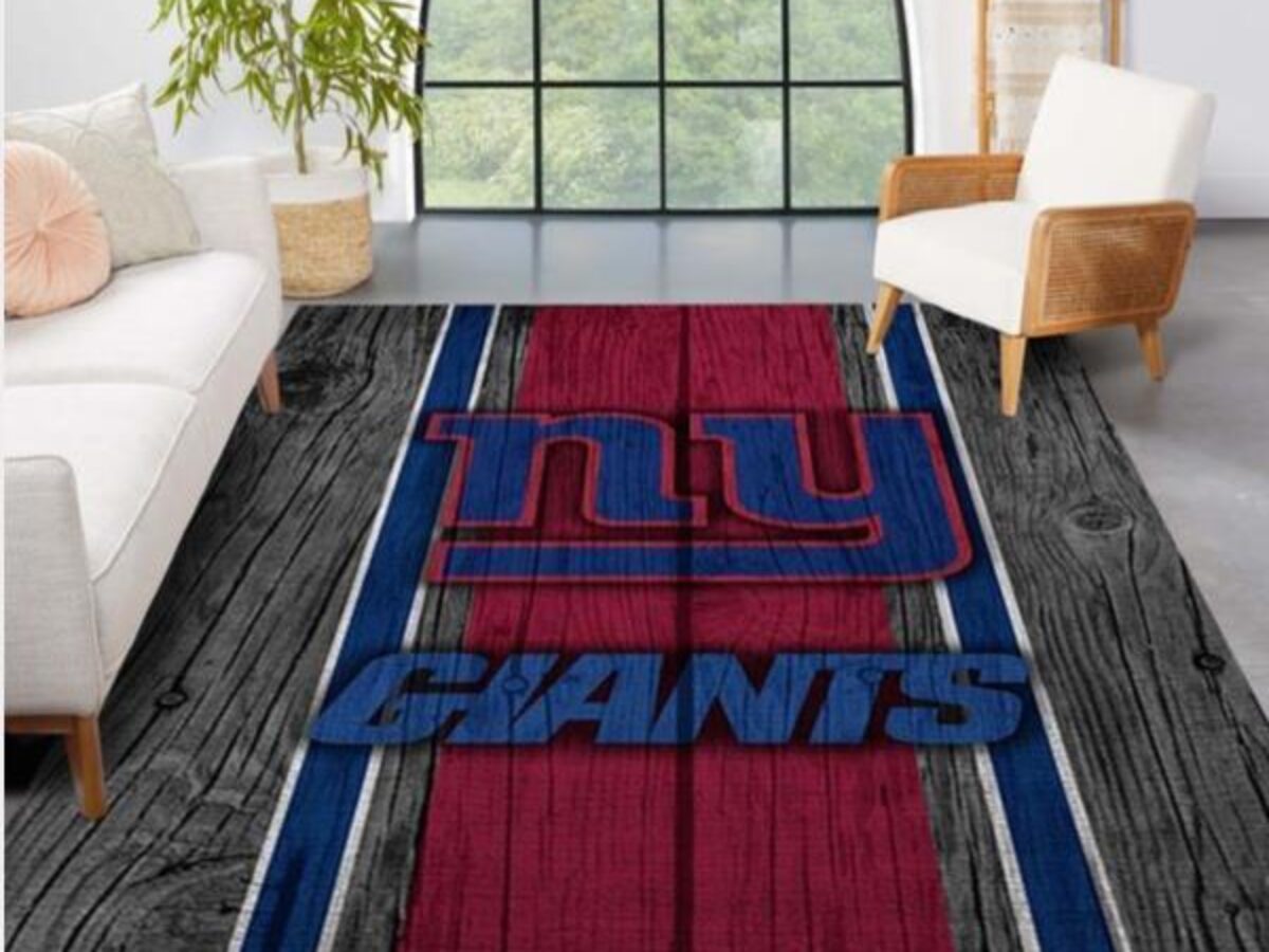 New York Giants NFL Team Logo American Style Nice Gift Home Decor Rectangle  Area Rug - Peto Rugs