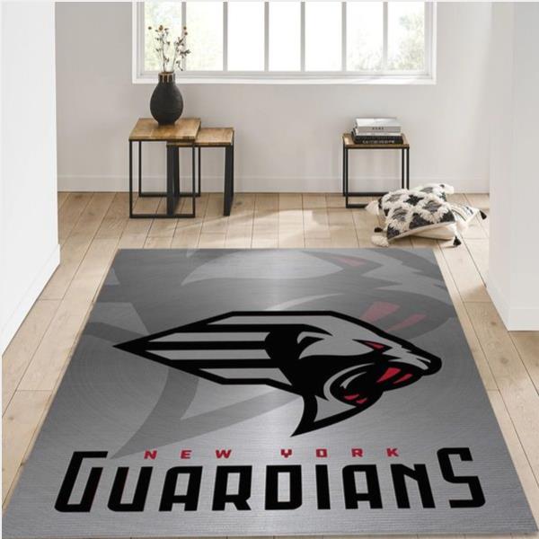 New York Guardians Xfl Nfl Area Rug Living Room Rug Us Gift Decor