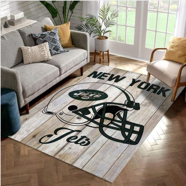 New York Jets Helmet Nfl Football Team Area Rug For Gift Bedroom Rug Home Decor Floor Decor