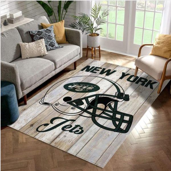 New York Jets Helmet Nfl Football Team Area Rug For Gift Bedroom Rug Home Decor Floor Decor