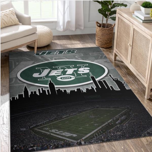 New York Jets NFL Area Rug Bedroom Rug Christmas Gift US Decor