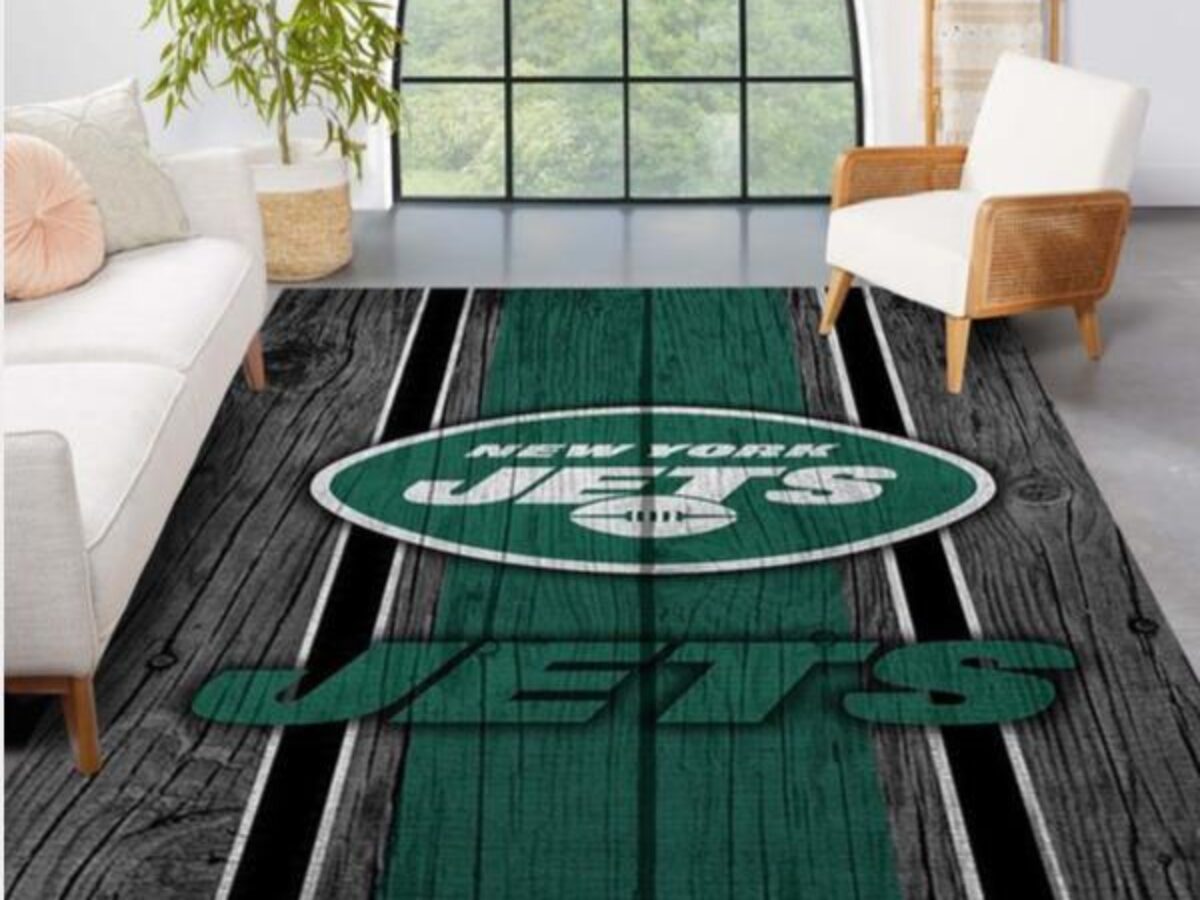 New York Jets 1968 NFL Area Rug Living Room Rug Home Decor Floor