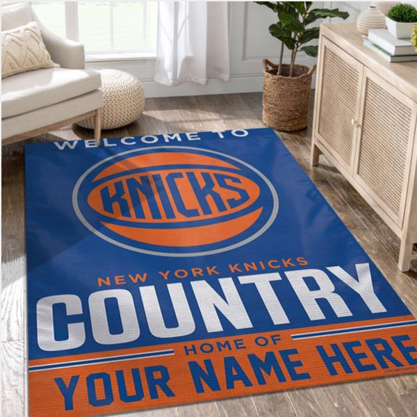 New York Knicks Personalized NBA Area Rug Carpet Living Room Rug