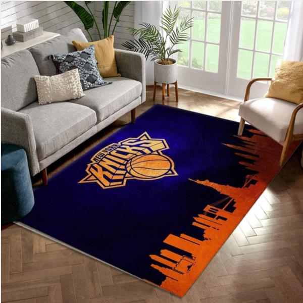 New York Knicks Skyline NBA Team Area Rug Living room and bedroom Rug Home US Decor
