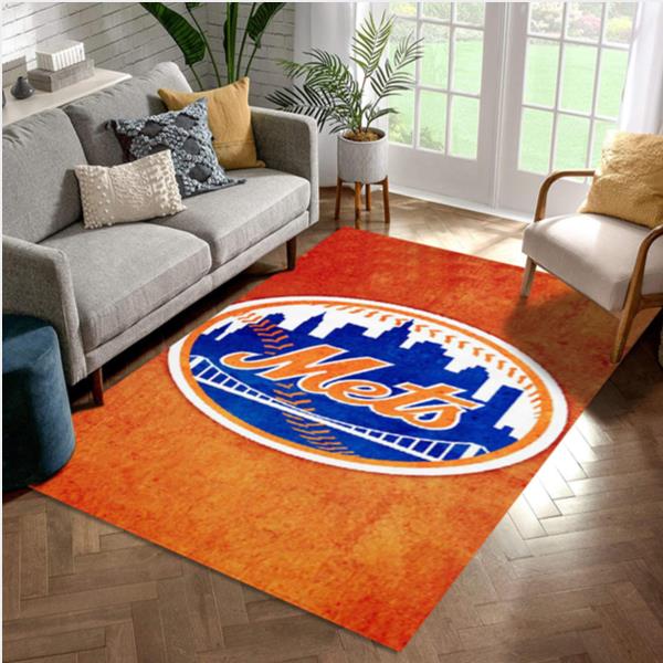 New York Mets Area Rug For Christmas Bedroom Rug Home US Decor