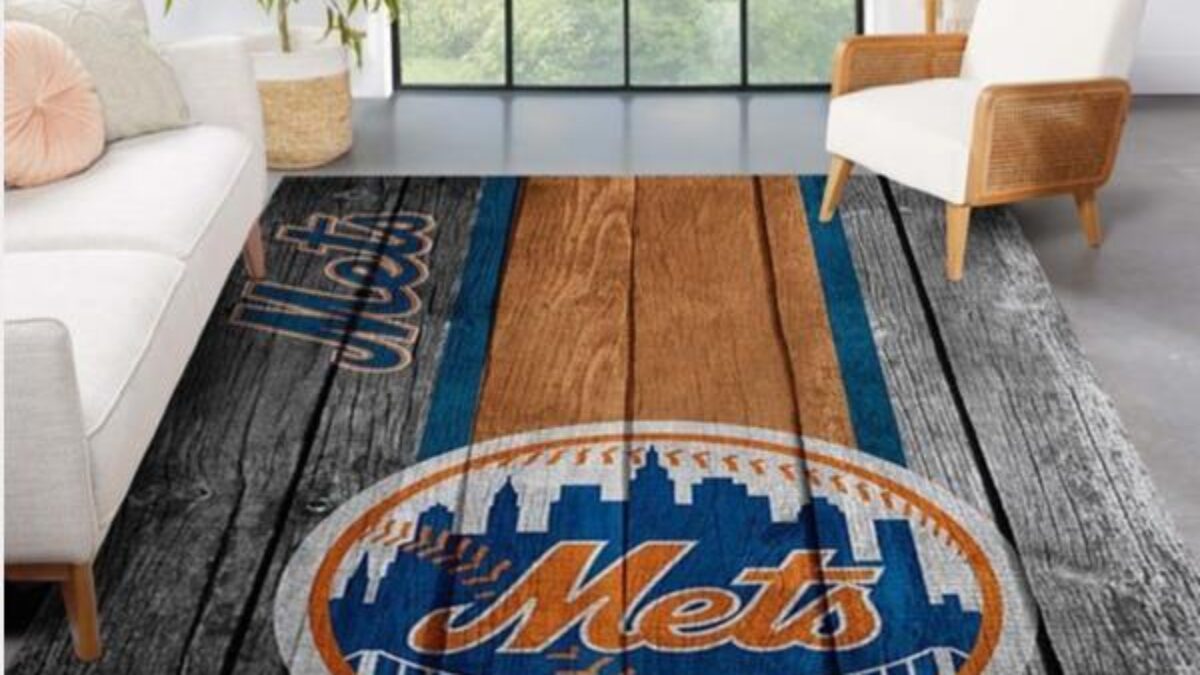 New York Mets Personalized MLB Area Rug Living Room Rug - Peto Rugs