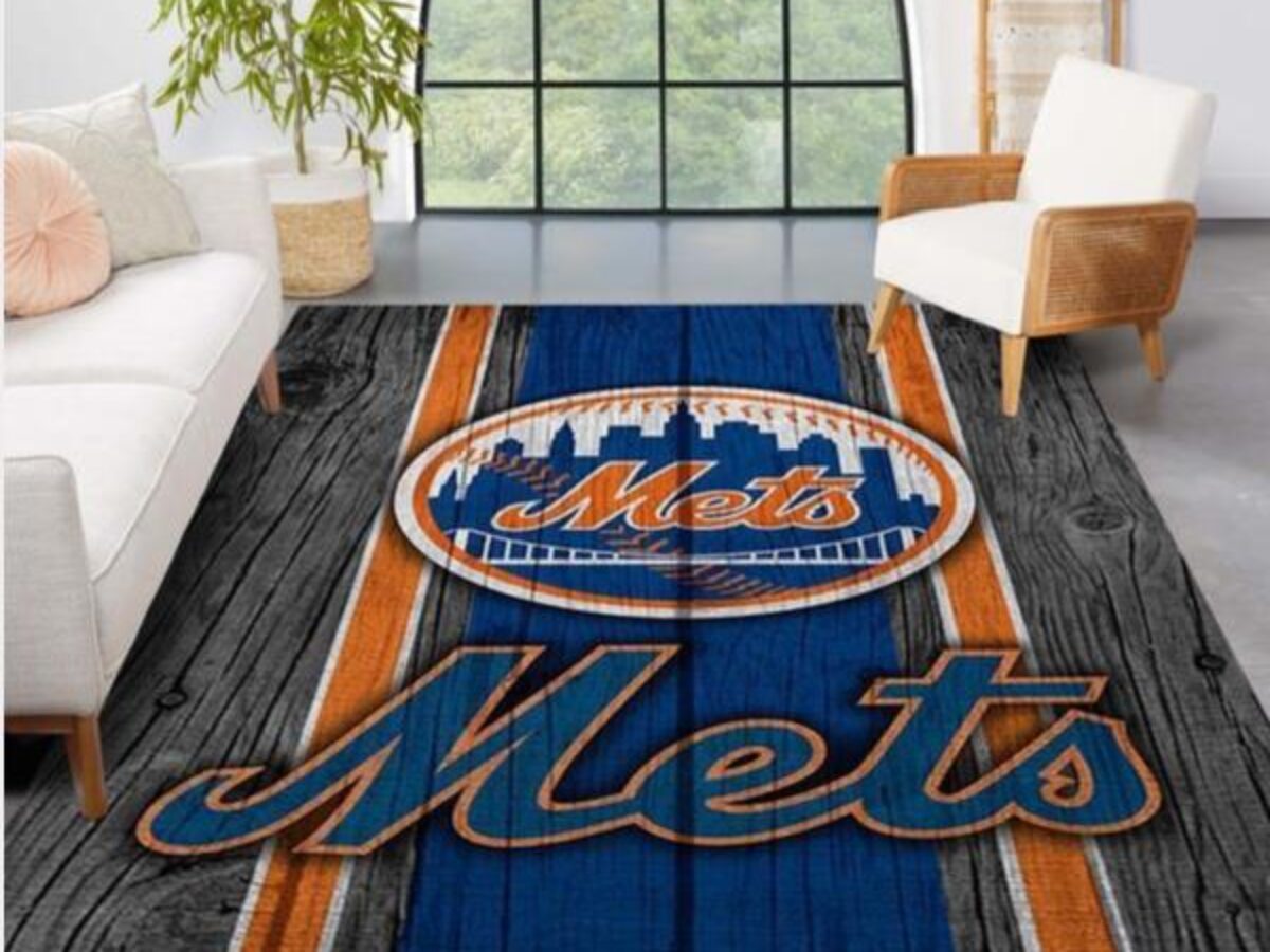 New York Mets Personalized MLB Area Rug Living Room Rug - Peto Rugs