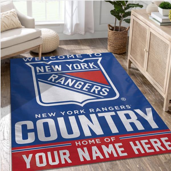 New York Rangers Wincraft Personal NHL Area Rug For Christmas Sport Living Room Rug