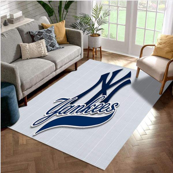 New York Yankees Area Rug For Sport Lover Bedroom Rug Home US Decor