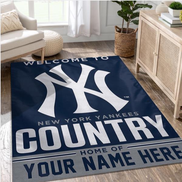 New York Yankees Personalized MLB Area Rug For Christmas Living Room Rug
