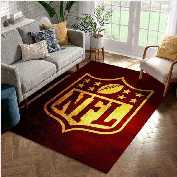 Nfl Red And Gold Nfl Area Rug Kitchen Rug Family Gift Us Decor