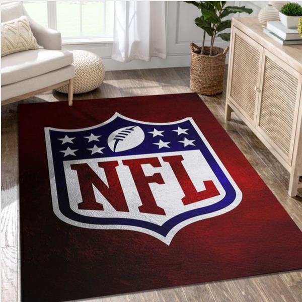 Nfl Red Nfl Team Logos Area Rug Living Room Rug Home Us Decor