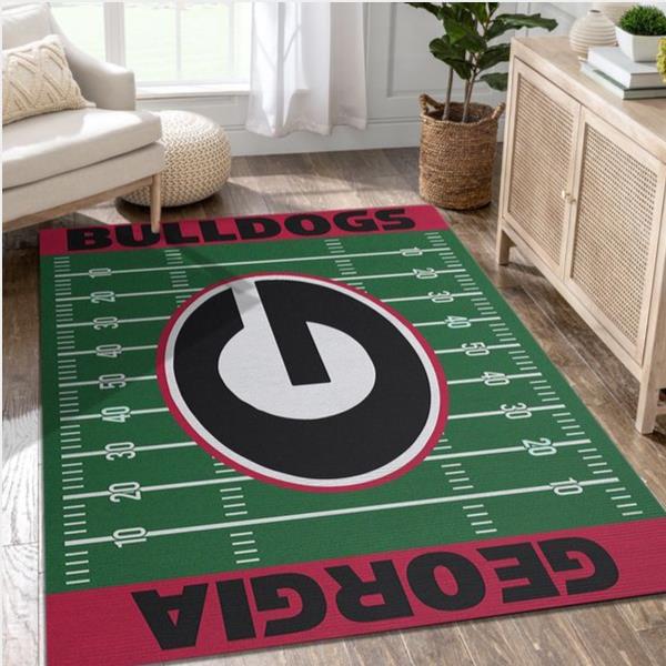 Nfl Team Georgia Bulldogs Home Field Area Rug Sport Home Decor 2