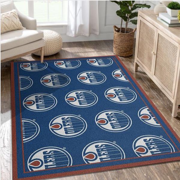 Nhl Repeat Edmonton Oilers Area Rug Carpet Kitchen Rug Home Us Decor