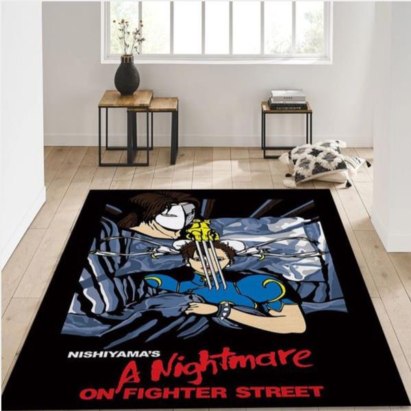 Nightmare On Fight Street Area Rug For Christmas Living Room Rug Christmas Gift Us Decor