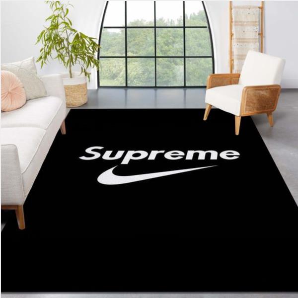 Nike Vs Supreme Fashion Brand Area Rug Bedroom Rug Christmas Gift Us Decor