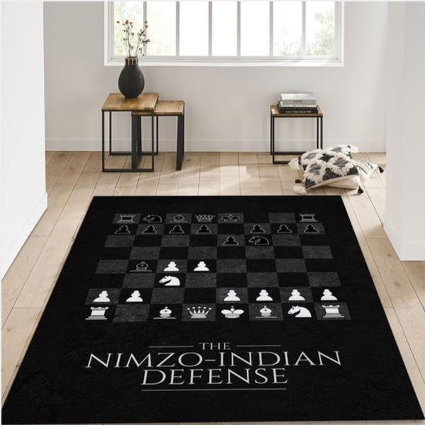 Nimzo Indian Defense Chess Rug Living Room Rug Home Us Decor