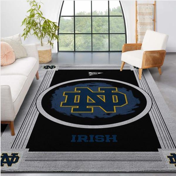 Notre Dame Fighting Irish Ncaa Team Logo Nice Gift Home Decor Rectangle Area Rug