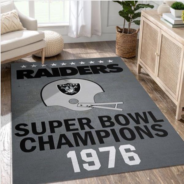 Oakland Raiders 1976 Nfl Rug Bedroom Rug Us Gift Decor