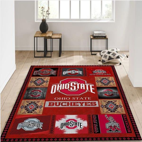 Ohio State Buckeyes For Buckeyes Fan Ncaa Football Team Area Rug - Living Room Carpet