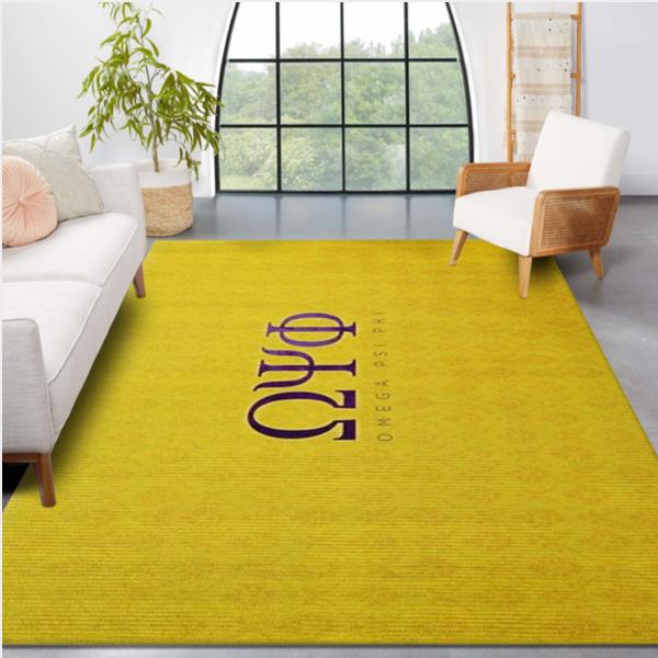 Omega Psi Phi Gold Rug Living Room Rug Home Decor Floor Decor