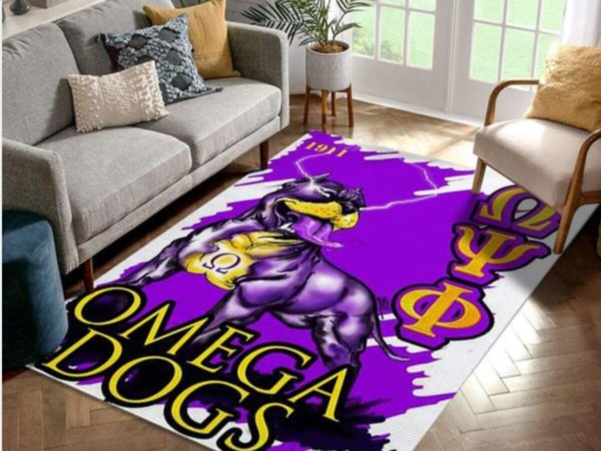 Omega Psi Phi Icon Rug Living Room Rug US Gift Decor Peto Rugs