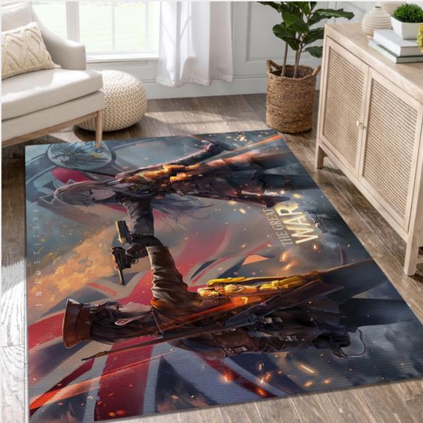 Original Battlefield Video Game Area Rug Area Bedroom Rug