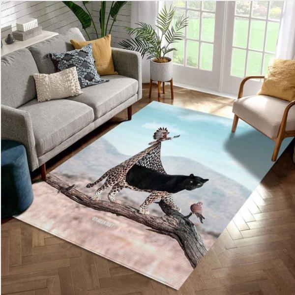 Panther Area Rug Bedroom Rug Family Gift Us Decor