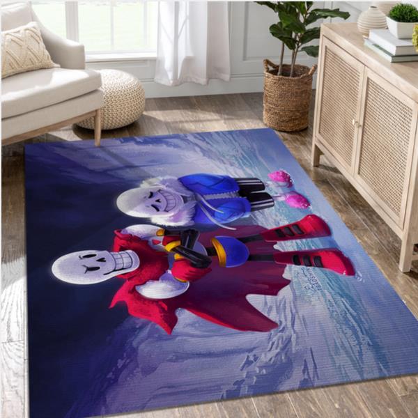 Papyrus And Sans Video Game Area Rug For Christmas Living Room Rug