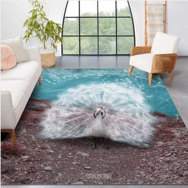 Peacock Area Rug Bedroom Rug Home Decor Floor Decor