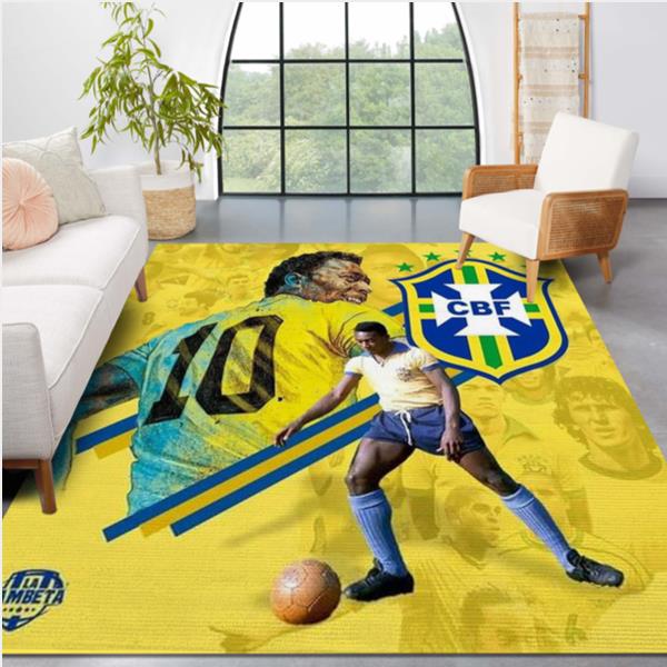 Pelé CBF The Legends Area Rug Carpet Bedroom Rug